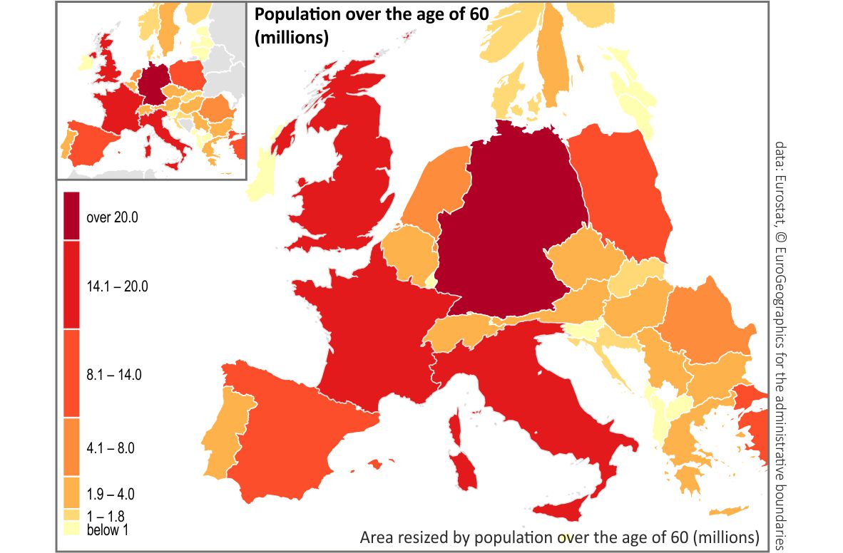 thematic map population