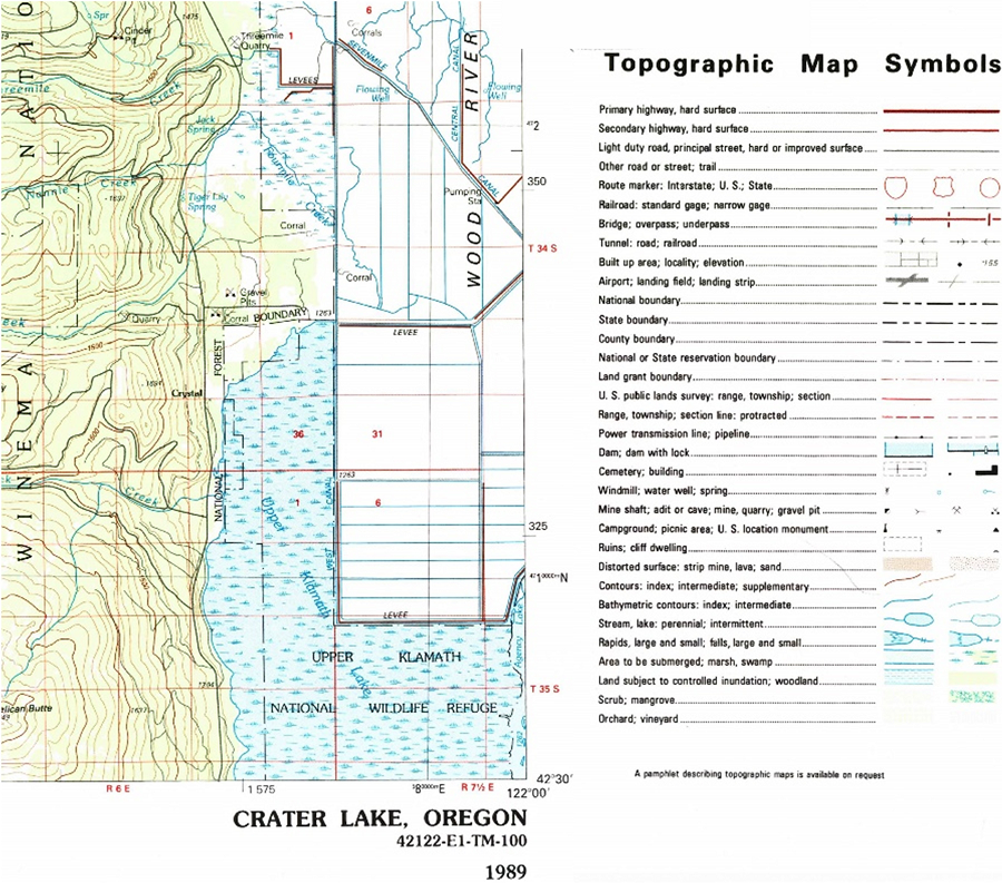 topographic map symbols