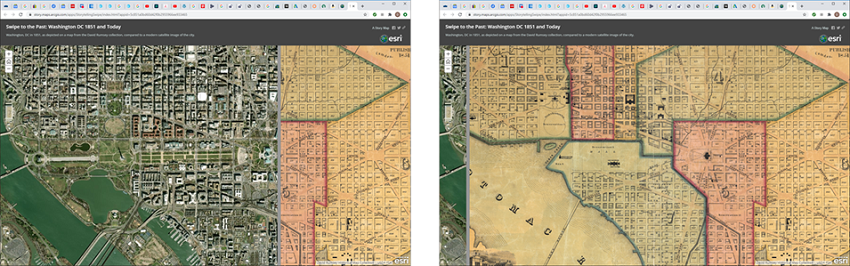 demonstration of a georeferenced historical map